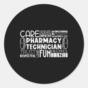 Pharmazie Tech Zitat Arzneimittel Apotheker Runder Aufkleber