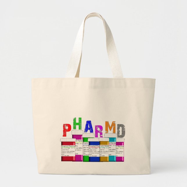 PharmD Apotheken-Studenten-Taschen-Tasche Jumbo Stoffbeutel (Vorne)