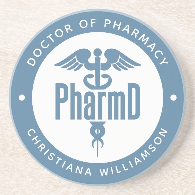PharmD Arzt des Pharmazeutischen Abschlusses Apoth Getränkeuntersetzer (Vorne)