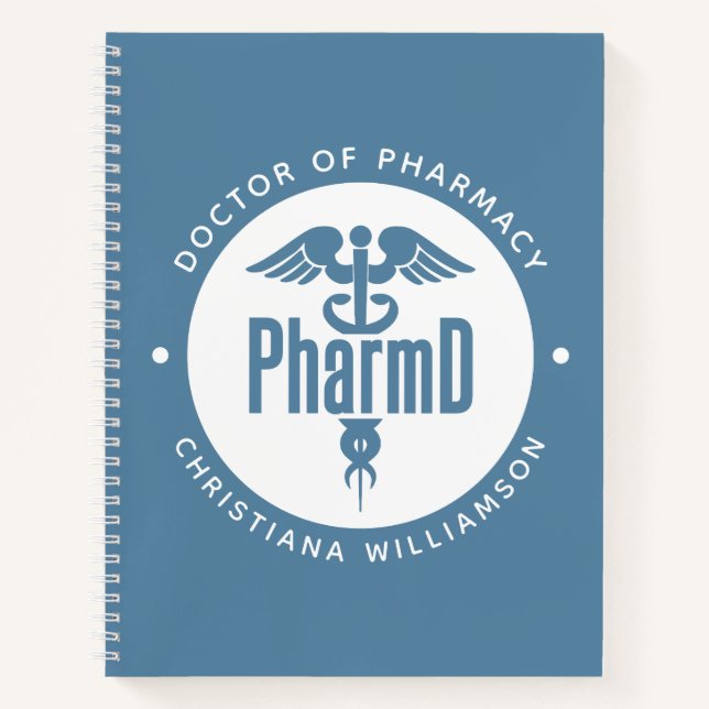 PharmD Arzt des Pharmazeutischen Abschlusses Apoth Notizbuch (Vorderseite)