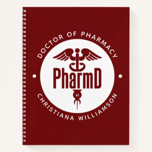 PharmD Arzt des Pharmazeutischen Abschlusses Apoth Notizbuch