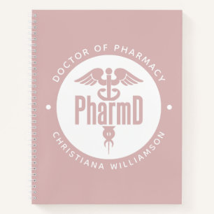 PharmD Arzt des Pharmazeutischen Abschlusses Apoth Notizbuch
