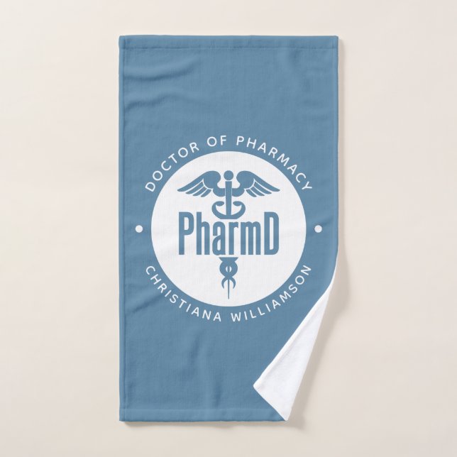 PharmD Docteur en pharmacie Pharmacy Graduation Ph (Serviette à main)