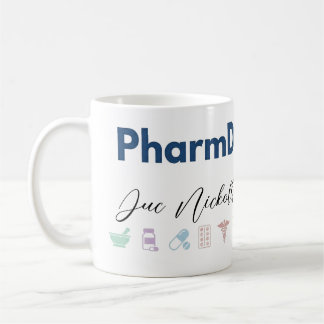 PharmD Personalisierter Becher | Minimaler moderne Kaffeetasse