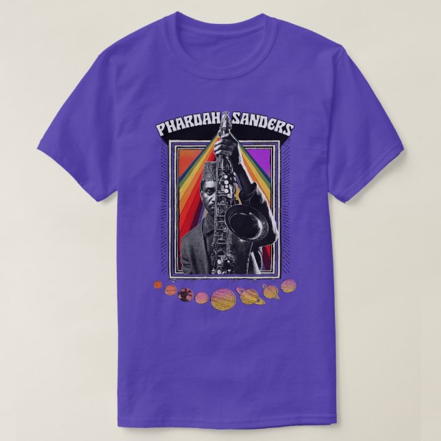 PHAROAH SANDERS Original Psychedelic Design T-Shirt (Design vorne)