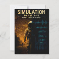 Phase 1 Poster - Glitch Astronaut Art