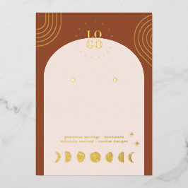 Phase de Boho Moon | Carte d'affichage à oreille e