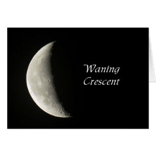 Phase de la lune du croissant d'attente