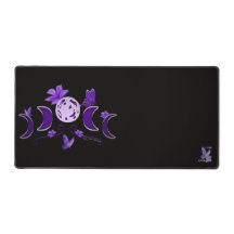 Phase de Lune Céleste Violet Esthétique Brodé
