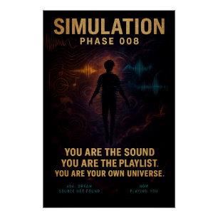 Phase de simulation 008 - Poster numérique Glitch