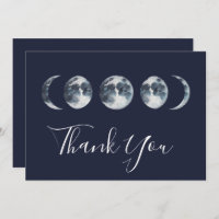 Phase Navy Blue Celestial Moon