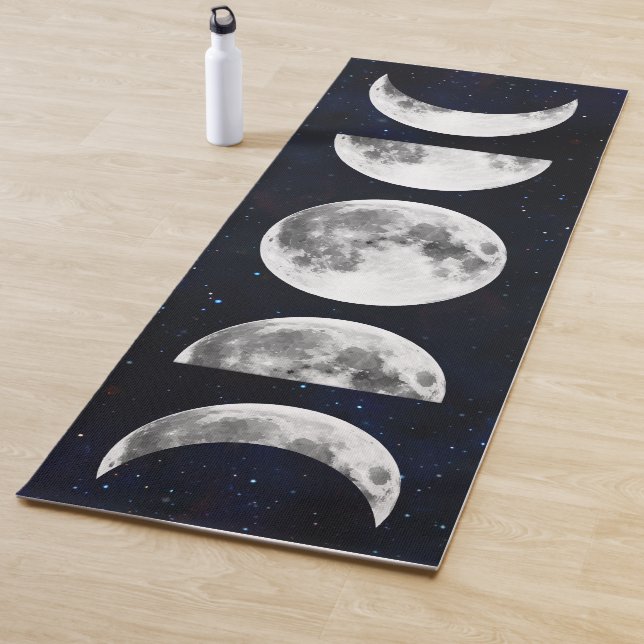 Phasen der Mondgalaxie Yogamatte (Beispiel)