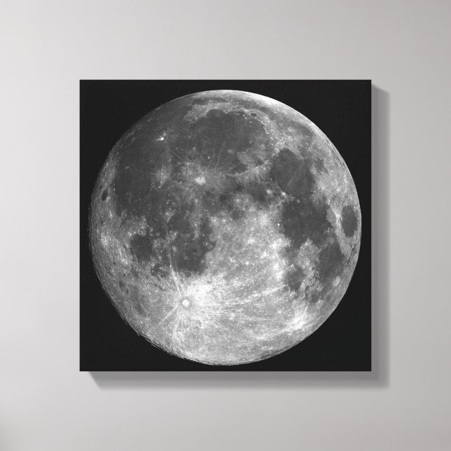 PHASEN DER MOONSERIE, VOLLMOND. FOTO 1 VON 5 LEINWANDDRUCK (Vorderseite)