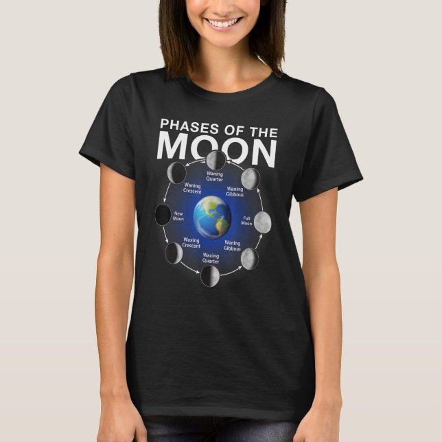 Phasen der Phase des Mondes T-Shirt (Vorderseite)