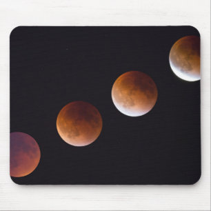 Phasen der totalen Mondfinsternis Seattle Mousepad