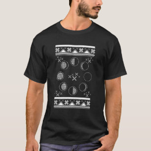 Phasen des Mond Space hässlich Weihnachten Weihnac T-Shirt