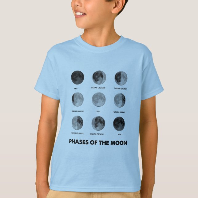 Phasen des Mond-T - Shirt (Vorderseite)