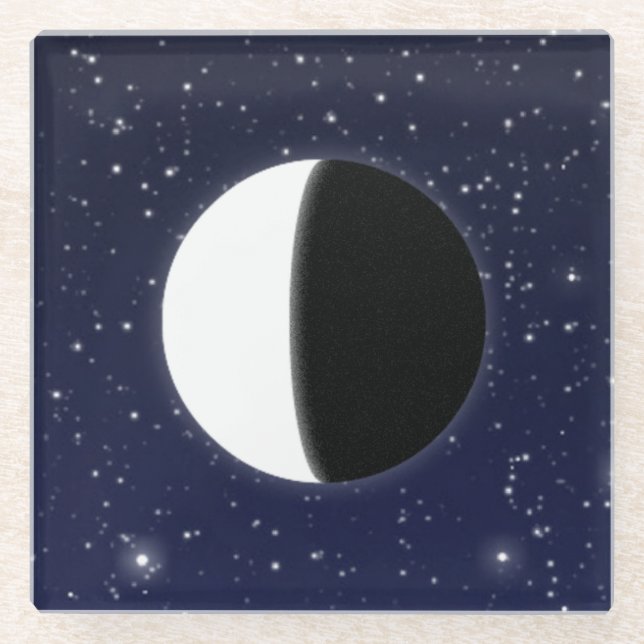 Phasen des Mondes, 3 von 6 Glasuntersetzer (Vorderseite)