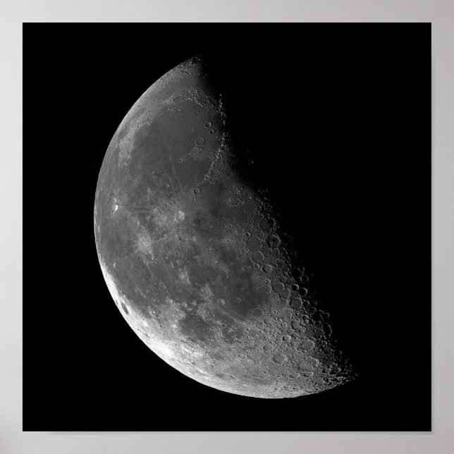 PHASEN DES MONDES, HALBMOND. FOTO 4 VON 5. POSTER (Vorne)