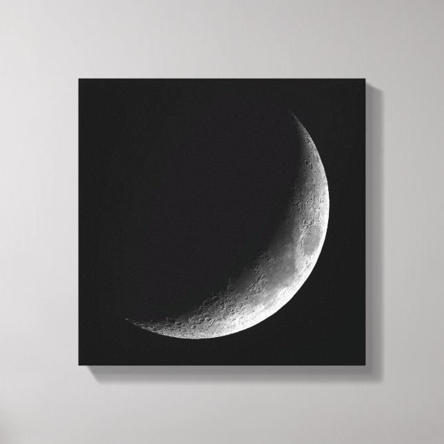 PHASEN DES MONDES, KRESZENTER MOND. FOTO 3 VON 5 LEINWANDDRUCK (Vorderseite)