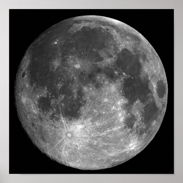 PHASEN DES MONDES, VOLLMOND. FOTO 1 VON 5. POSTER (Vorne)