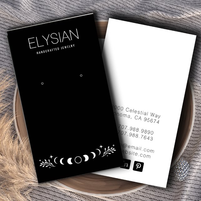 Phases de la lune Zodiac oreille bijouterie Cartes (Créateur téléchargé)