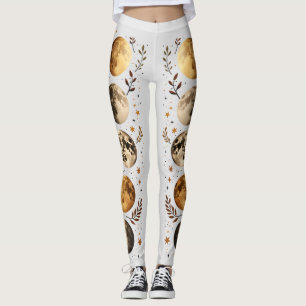 Phases de lune Leggings botaniques
