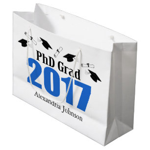 PhD-Absolvent-Abschluss-Geschenk-Tasche 2017 Große Geschenktüte
