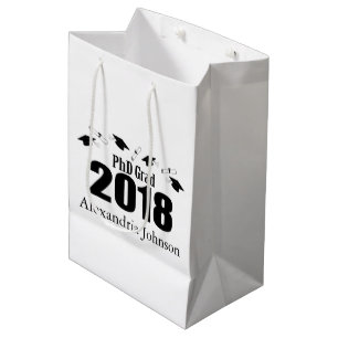 PhD-Absolvent-Abschluss-Geschenk-Tasche 2018 Mittlere Geschenktüte