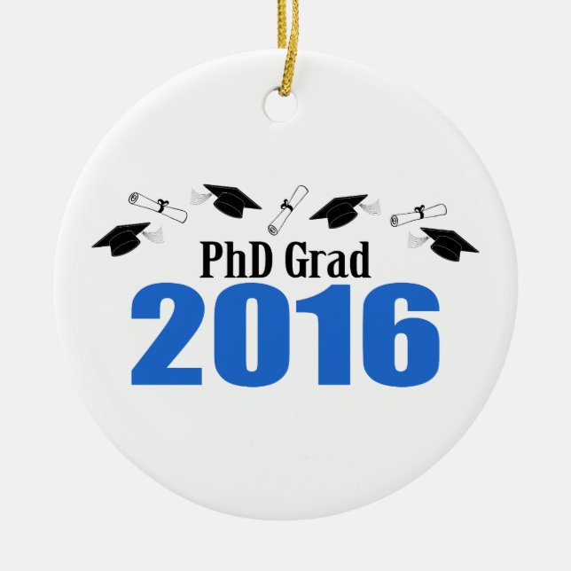 PhD-Absolvent-Klasse von 2016 Kappen und von Keramikornament (Vorne)