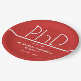 PhD-Absolventen Pappteller