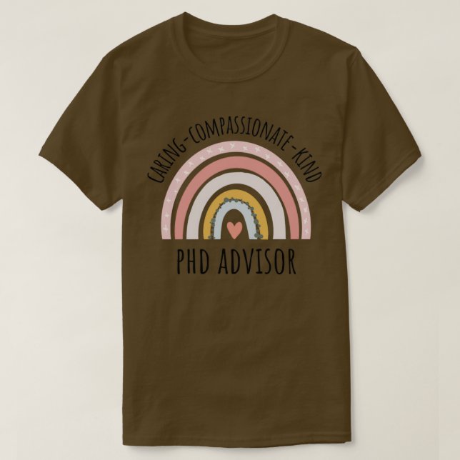 PHD Advisor Pastel Rainbow 1 T-Shirt (Design vorne)