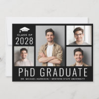PhD Doktorat 5 Foto Black Graduation Party