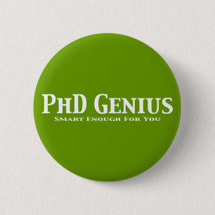 PhD-Genie-Geschenke Button