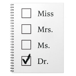 PhD-Geschenke für Frauen Notizblock