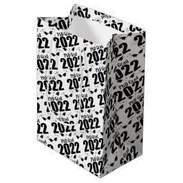 PhD Grad 2022 Abschluss-Geschenktasche (schwarz) Mittlere Geschenktüte