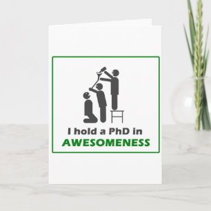 PhD in Awesomeness Karte