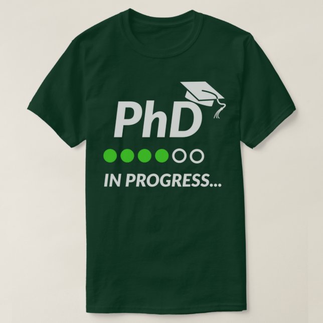 PHD in Progress 50 T-Shirt (Design vorne)
