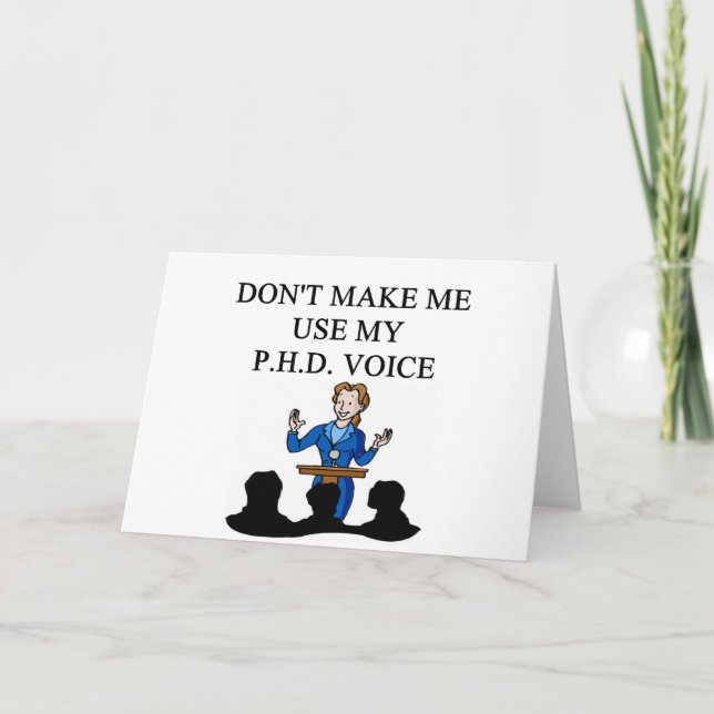 PHD-Stimme Karte (Vorderseite)