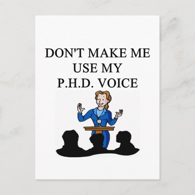 PHD-Stimme Postkarte (Vorderseite)
