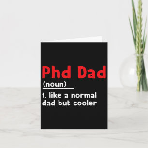 Phd Vater Definition Sarcastic Funny Abschluss Fat Karte
