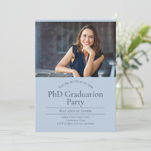 PhD Zwei-Foto-Abschluss Einladung