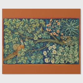 Pheasant Bird in a Tree (von William Morris) Geschenkpapier