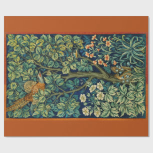Pheasant Bird in a Tree (von William Morris) Geschenkpapier