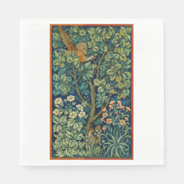Pheasant Bird in a Tree (von William Morris) Serviette