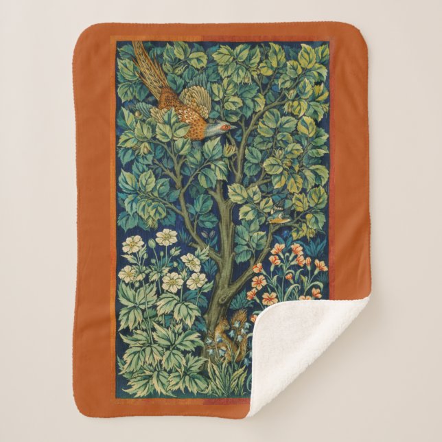 Pheasant Bird in a Tree (von William Morris) Sherpadecke (Vorderseite)