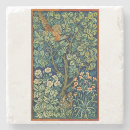 Pheasant Bird in a Tree (von William Morris) Steinuntersetzer
