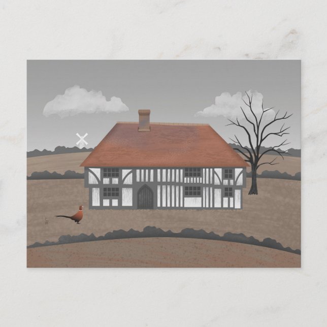 Pheasant Farmhouse Postkarte (Vorderseite)