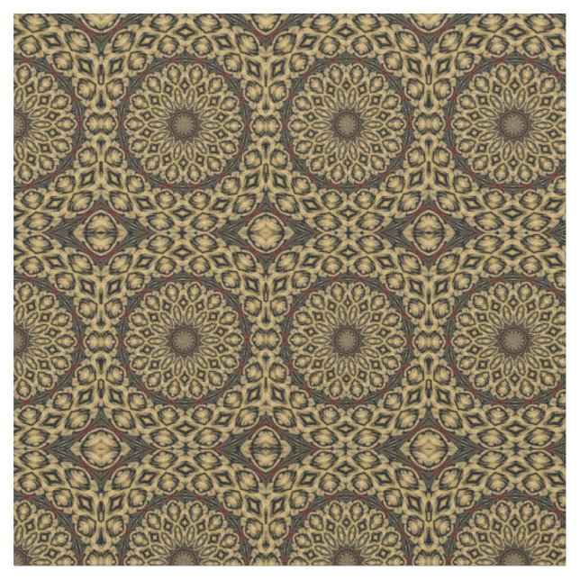 Pheasant Feather Kaleidoscope Fabric Stoff (Nahaufnahme)