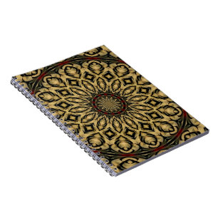 Pheasant Feathers Kaleidoscope Notizblock
